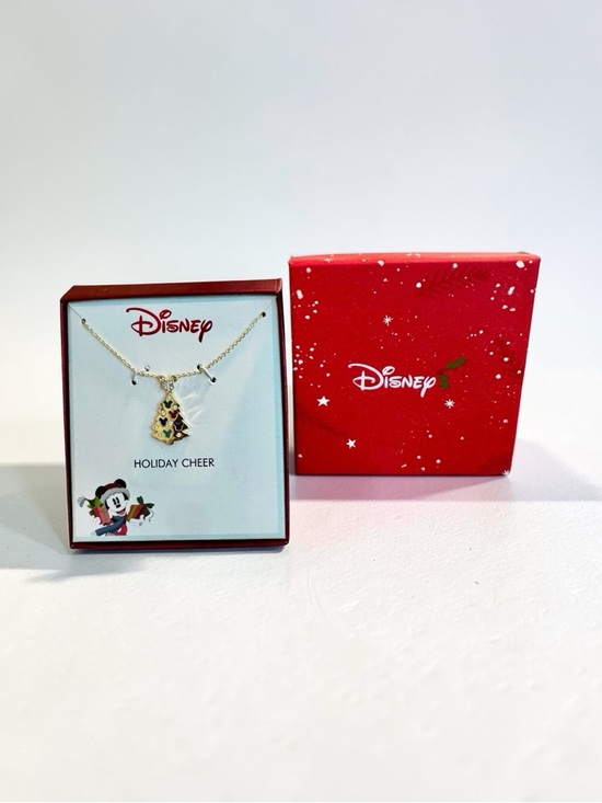Disney Jewelry - Disney Christmas Tree Pendant Necklace with Multicolored Enamel Ornaments